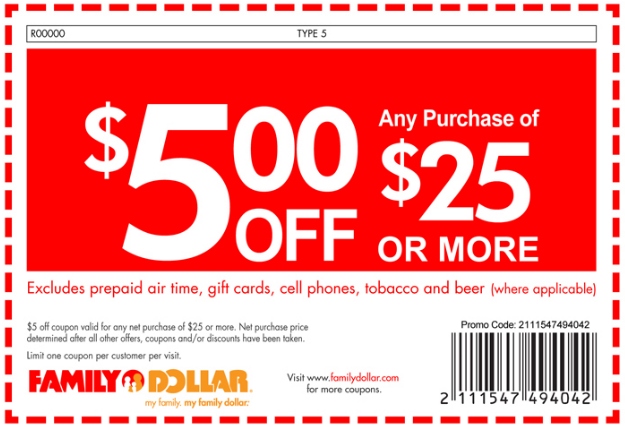 Family Dollar Printable Coupon