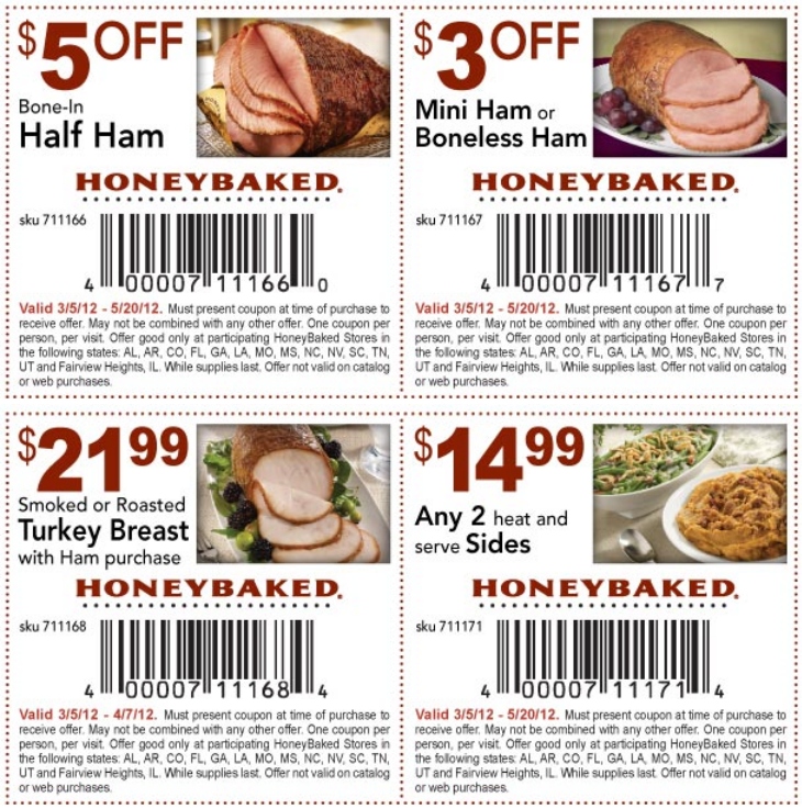 Honey Baked Ham Printable Coupon