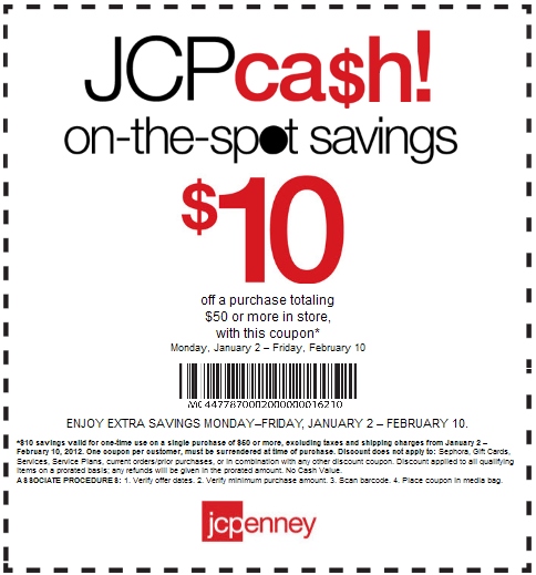 JC Penney Printable Coupon