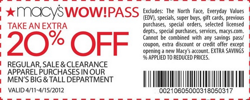 Macys coupon printable on sale