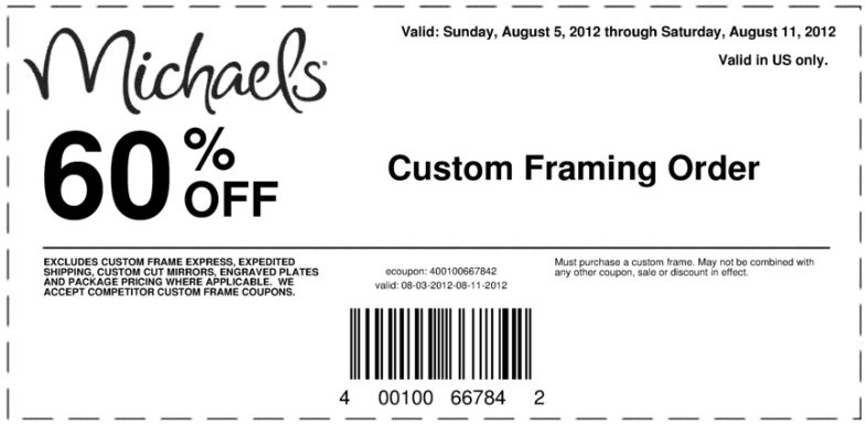 Michael s Printable Coupon Expires August 11 2012