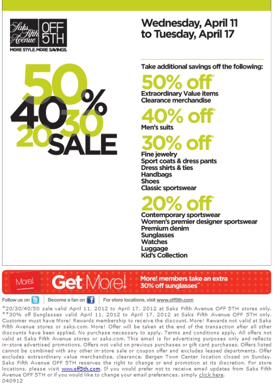 OFF 5th Sales
