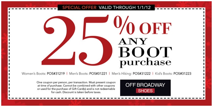 off broadway coupons in store