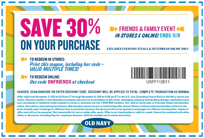 2015 old navy printable coupons Success
