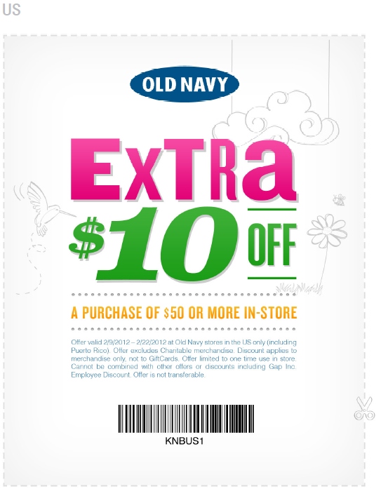 Old Navy Printable Coupon