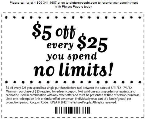 Picture People Printable Coupon