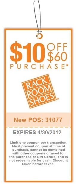 Rack Room Shoes Printable Coupon