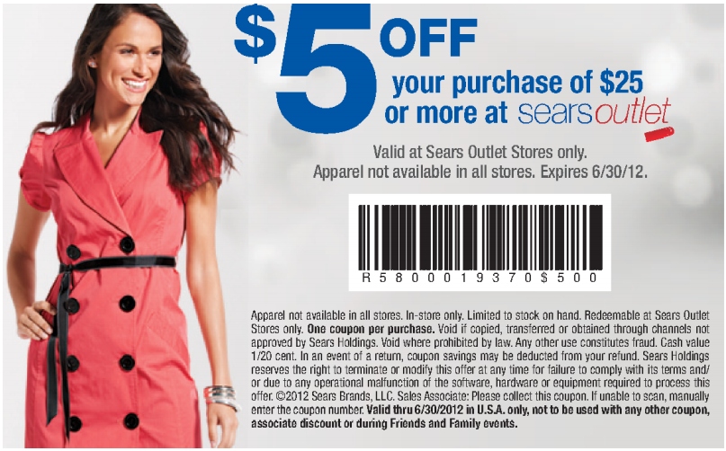 Sears Outlet Printable Coupon