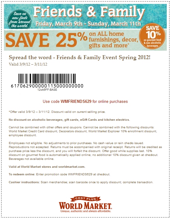 World Market Coupon IUCN Water