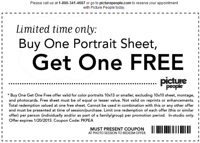 Picture People Printable Coupon