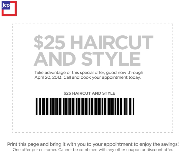 JCPenney Salon Printable Coupon