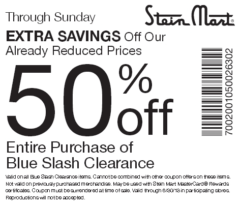 Stein Mart Printable Coupon