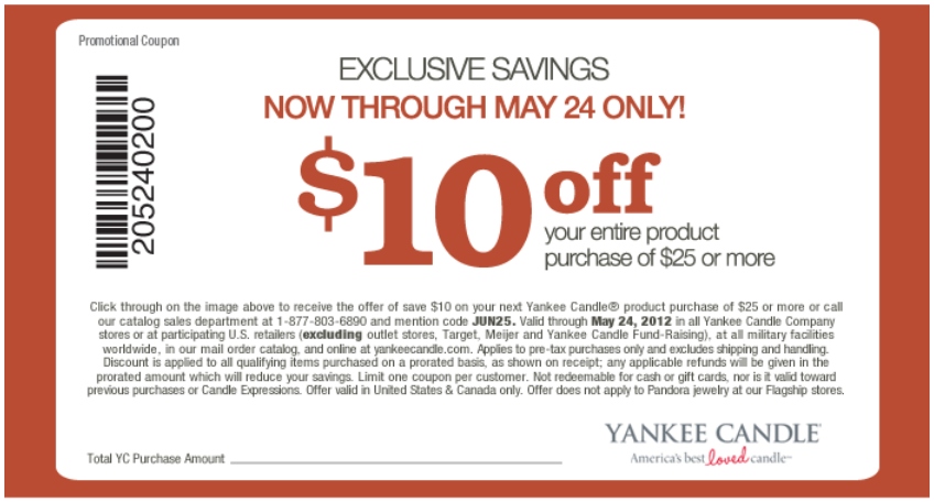 Yankee Candle Printable Coupon